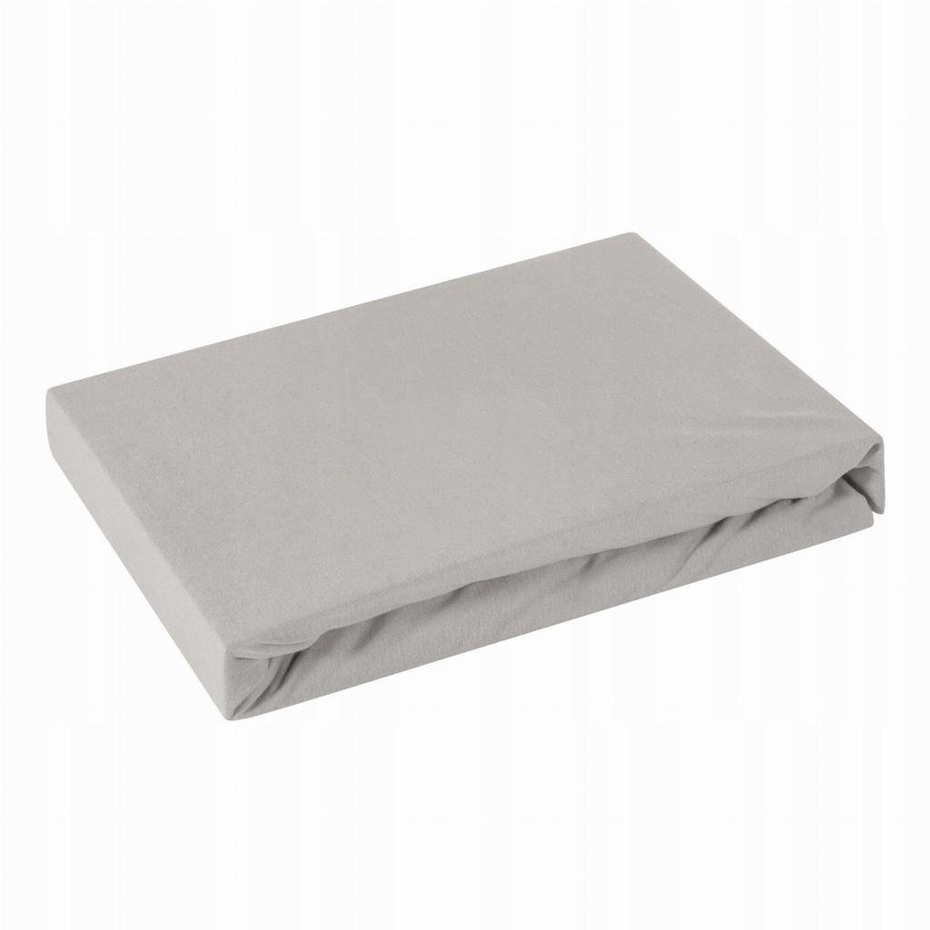 Jersey Design91 Fitted Sheet 140X200 Silver 1 Pc