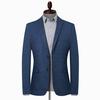 Синий повседневный мужской костюм весна-осень новый корейский вариант тонкий маленький костюм мужской модный однобортный пиджак