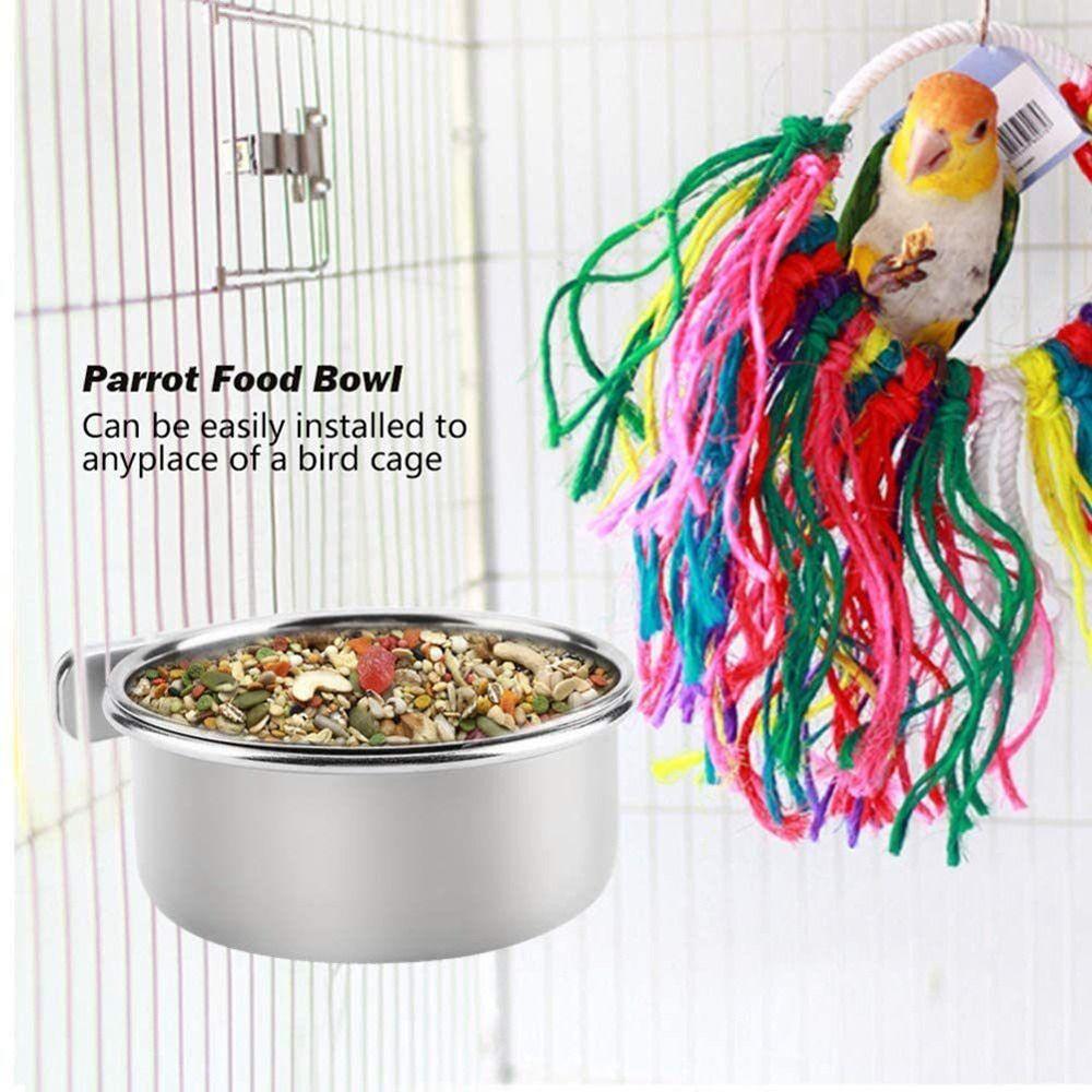 Steel Anti-gnawing Pet Activity Food Box Bird Food Cup Food Water Feeding Pet Feeder Bird Feeder