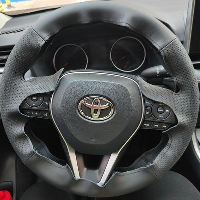 Для Toyota Rav4 Wildlander RAV4 LE AWD GTQ6440 Черная Искусственная Кожа Ручная Работа Чехол на Руль Автомобиля Автоаксессуары