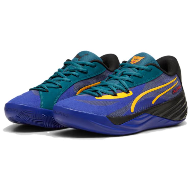 Puma All-Pro Nitro Crowd Craze Men Sneakers Blue Lapis-Lazuli Cold-Green 310387-01