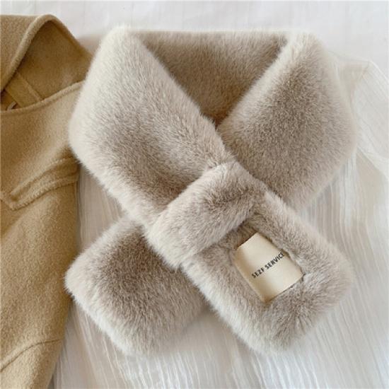 Winter Thicken Thermal Scarf Super Warm and Foreign Fur Scarf