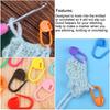 50-350pcs Mini Knitting Crochet Locking Plastic Safety Pins Knitting Markers Clothing Accessories for DIY