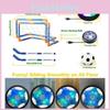 Hovering Football Hockey Toy Set Rechargeable Led With Goal For Childrens Gift