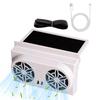 Solar Powered Fan for Car Solar Energy Cooling Window Fan Cooler Ventilation System Effective Vehicle Air Purifier for Lovers