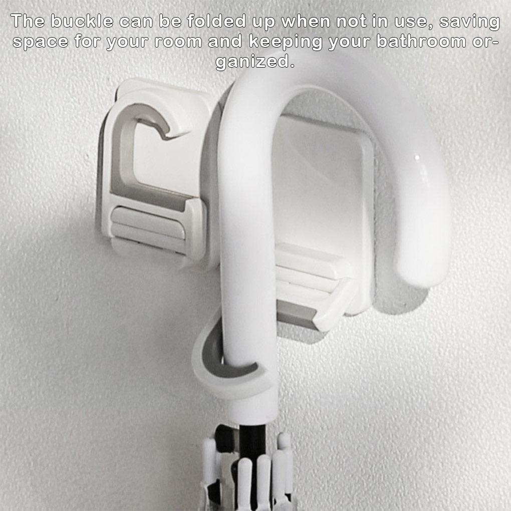 Держатель для швабры настенный самоклеящийся органайзер для уборочной щетки съемная вешалка для граблей полка для подвесной щетки для ванной комнаты