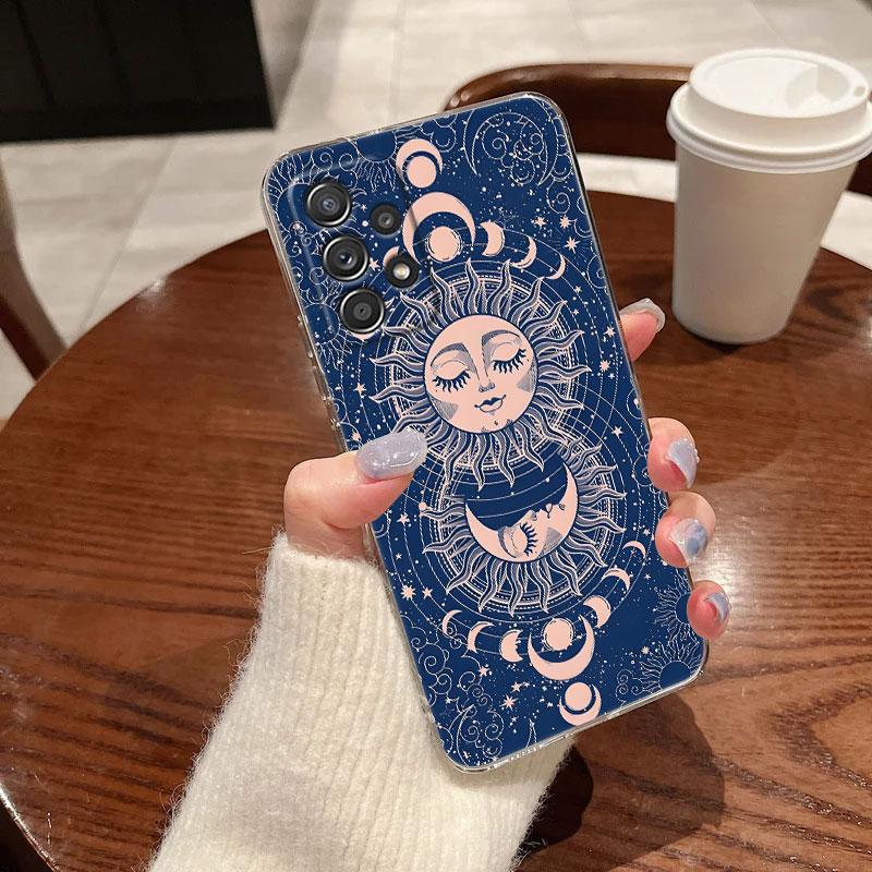Чехол для телефона с картой Таро Солнце и Луна, Астрология, Магия, для Samsung Galaxy A56 A57 A37 A55 A54 A36 A35 A26 A25 A16 A17 A07 A52 A21s