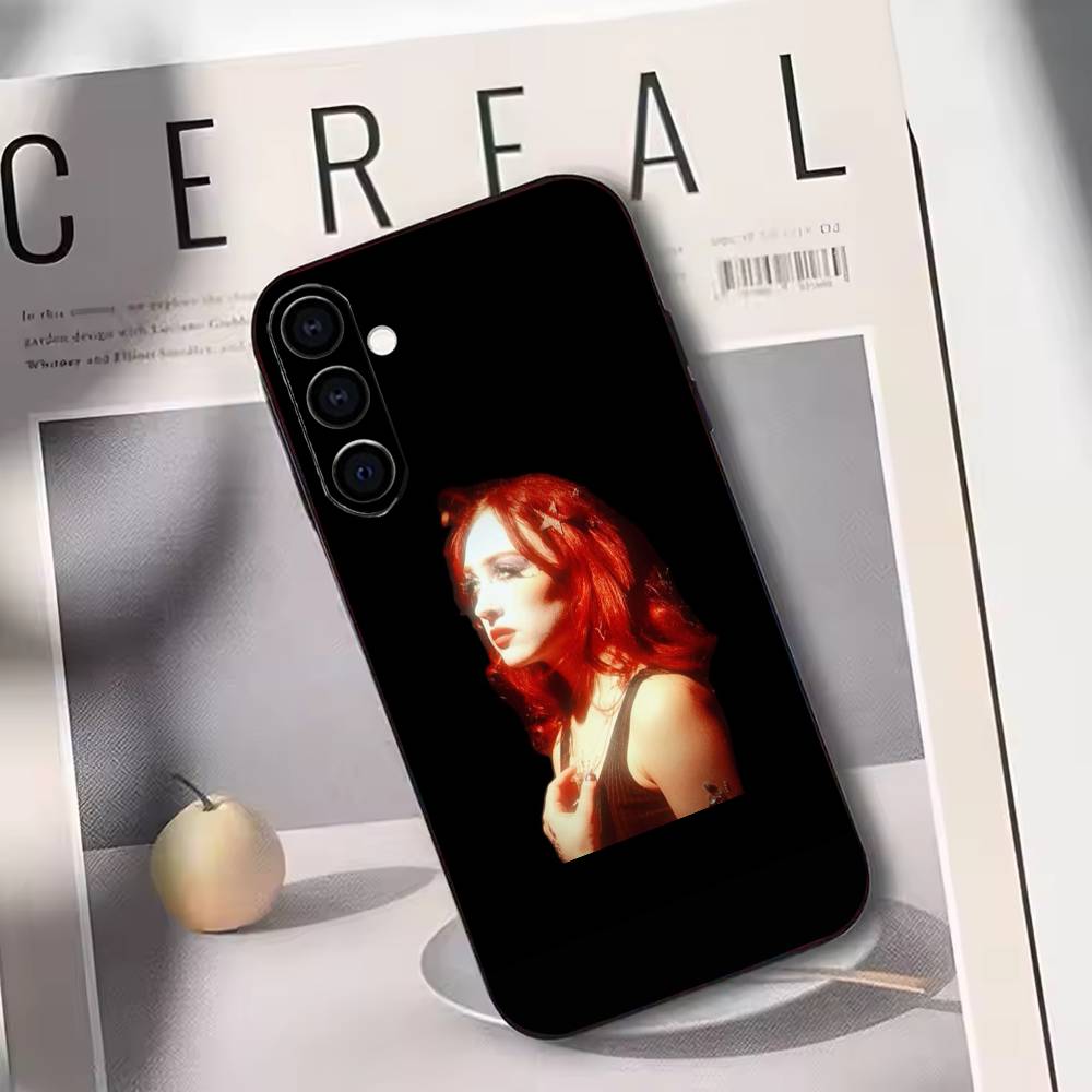 Vintage Pop Star Phone Case For Samsung Galaxy A73,A72,A71,A70,A53,A52,A51,Soft Silicone Black Cover