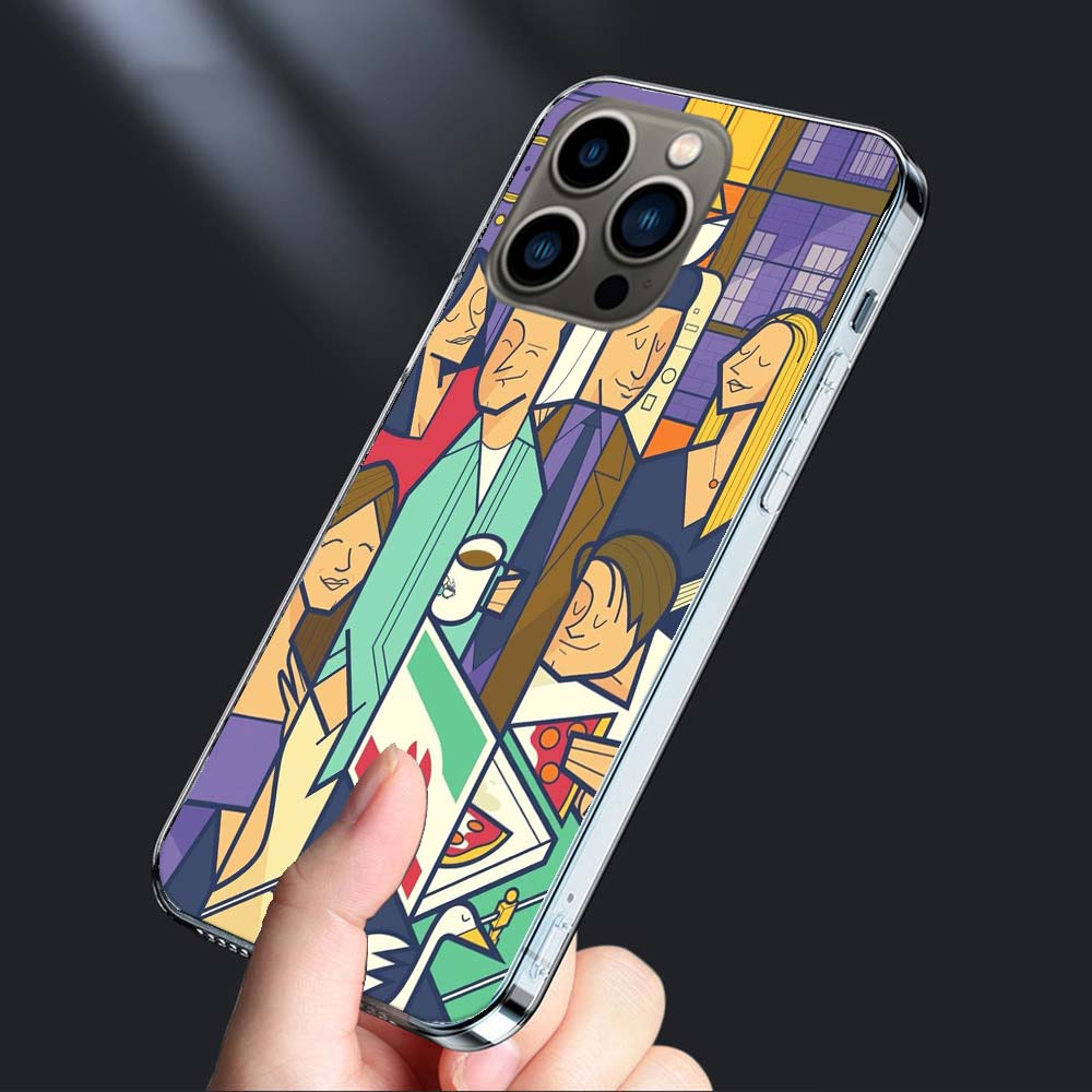 Friends TV Show Purple Door Phone Case For Iphone 16 15+ Pro Max 17 Air Capa 14 Plus 16E 13 Pro 12 Mini 11
