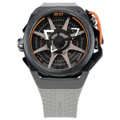 Мужские часы Rim Monza Reversible Chronograph с двумя циферблатами и автоматическим механизмом F1-GYBLK