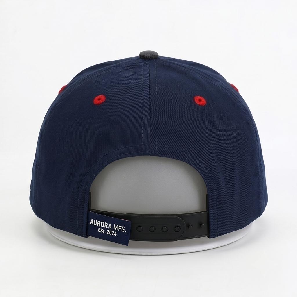 6-Panel Sporty Baseball Cap with Custom Logo and Puff Printing Common Fabric Adjustable for Men