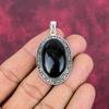 Подвеска с черным турмалином, драгоценный камень, кулон из цельного серебра 925 пробы, потрясающая подвеска ручной работы