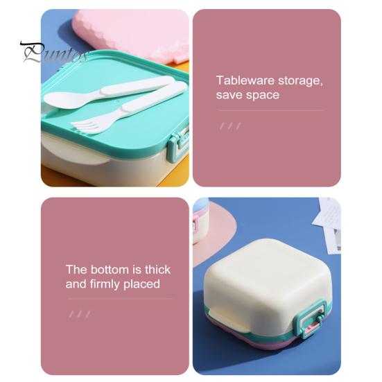 Ланч-бокс Bento Box с 3 отделениями, герметичный, 900 мл, контейнеры для еды, стаканчики для торта, для взрослых, детей, малышей