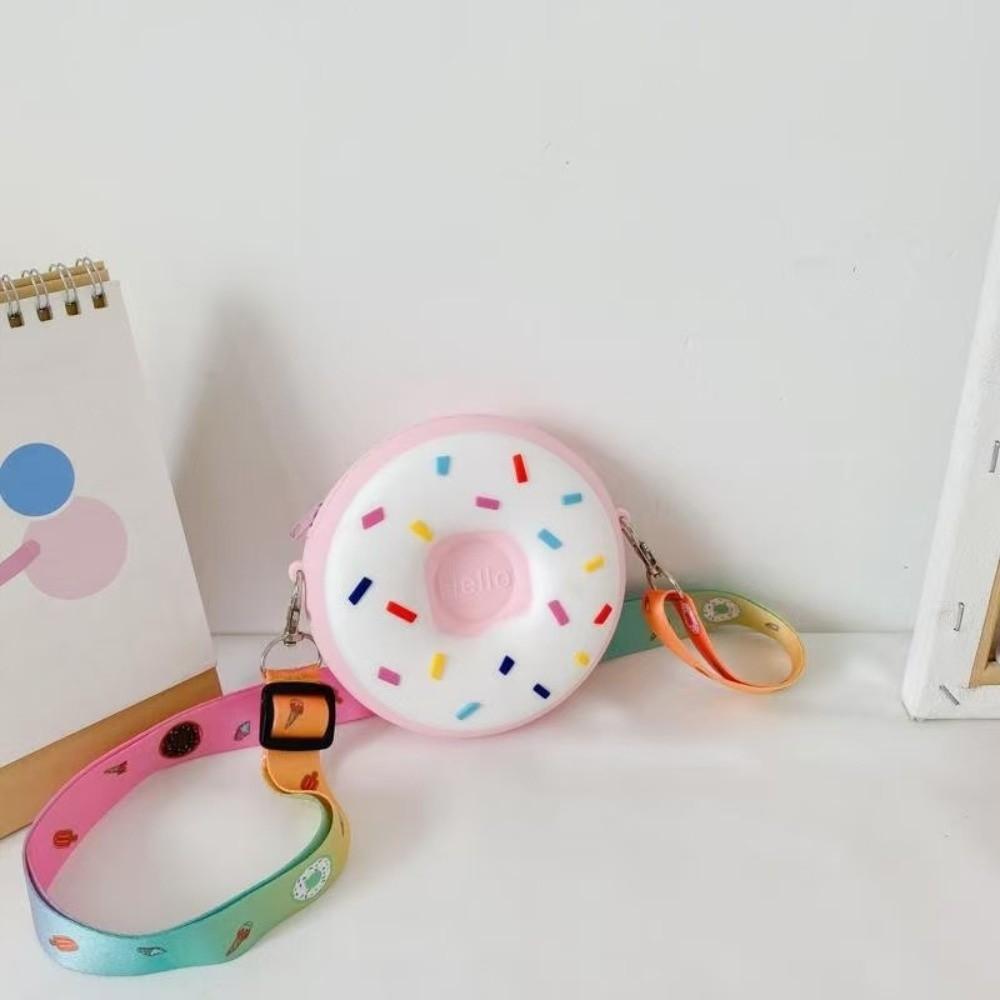 Mini Size Silicone Messenger Bag Adjustable Strap Children Shoulder Bag  Kids Travel