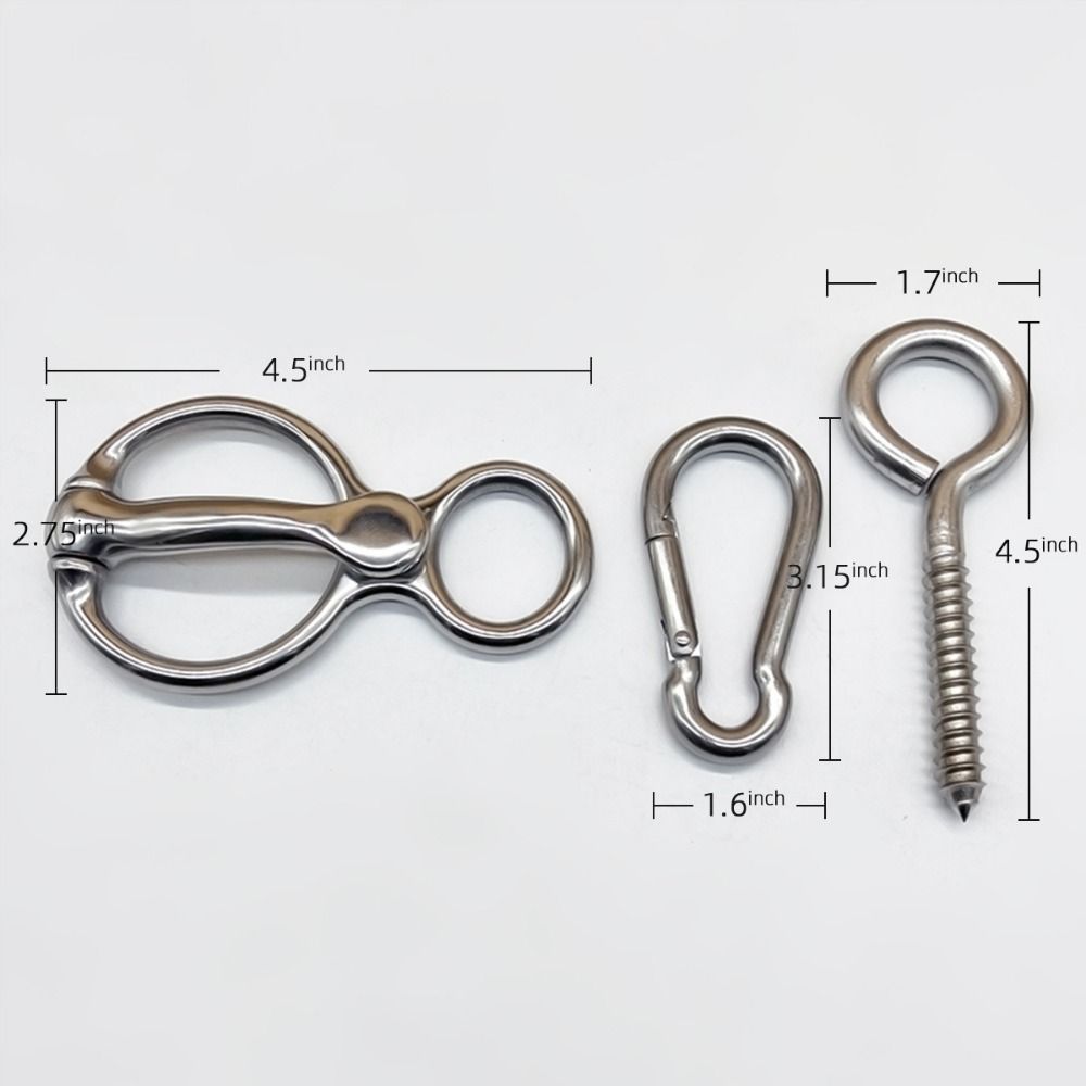 Stainless Steel Horse Trailer Ties Quick Snap Horse Rigging Equipment Tie Horse Buckle Tack Needs