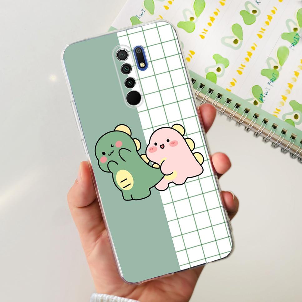 New For Xiaomi Redmi 9 Case Cute Cat Luxury Flower TPU Soft Silicone Clear Cover For Xiaomi Redmi 9 9A 9a 6.53"Bumper Phone Case