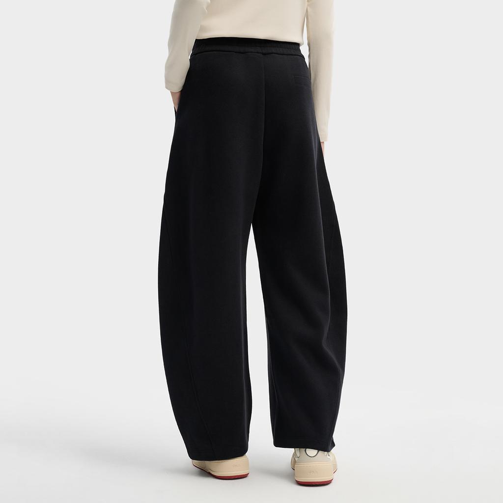 Fila Оригинальные Модные Ретро Классические Простые Удобные Универсальные Свободные Повседневные Брюки Женские низ Темно-Поток-Черный F11W619605FBK
