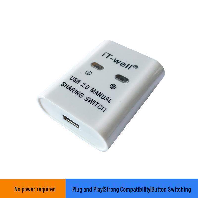 Бездрайверный 2-портовый USB-переключатель для принтеров с высокой совместимостью