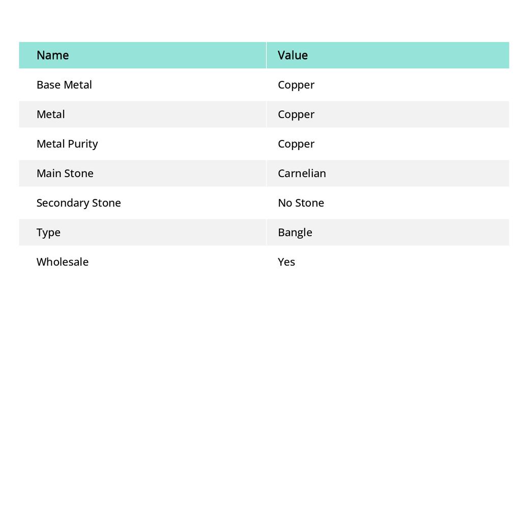 Браслет-манжета из медной проволоки с драгоценным камнем сердолик, регулируемый, t7a82