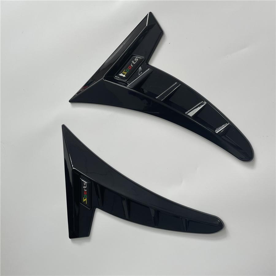 Глянцевый черный накладка на крыло автомобиля, воздухозаборник, спортивный стиль