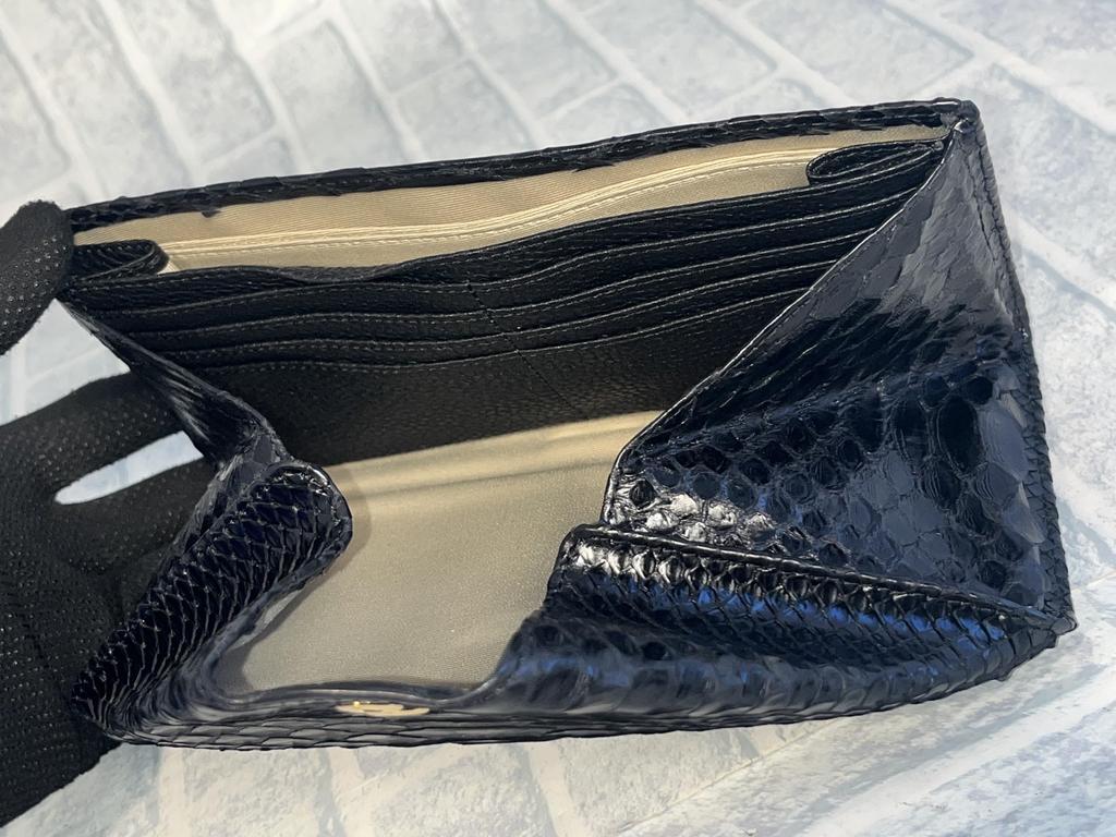 Длинный кошелек Garcon Кошелек Python Натуральная кожа Женщины Мужчины Змеиная кожа Кошелек из змеиной кожи Кошелек Garcon Форма унисекс унисекс [GUODI] TK-20LW148 (черный)