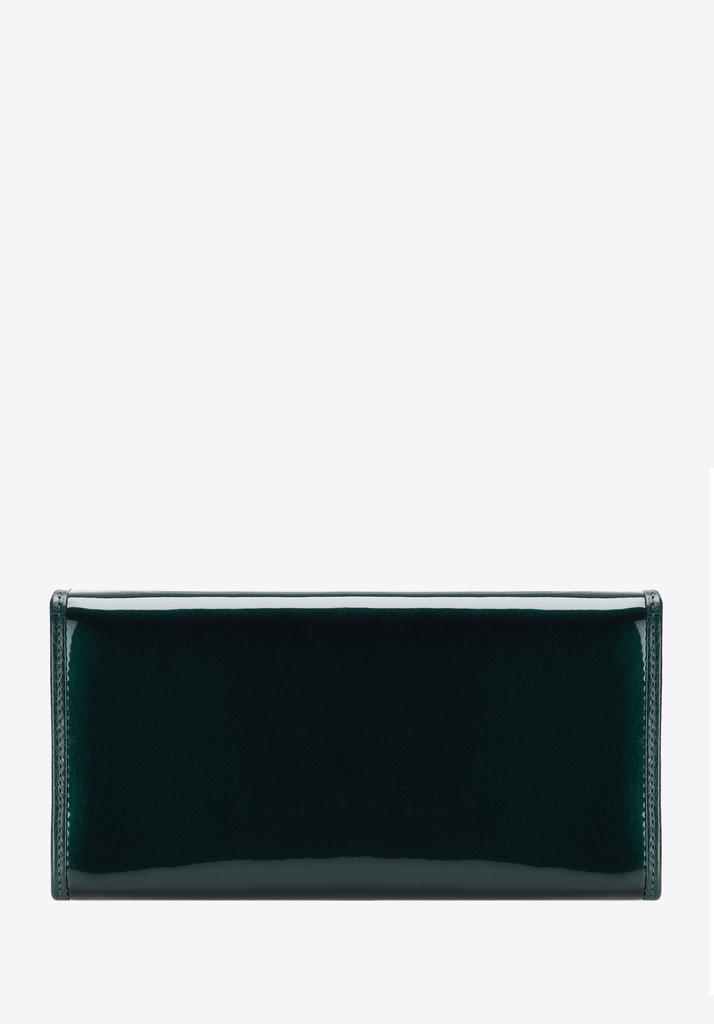 Wittchen Women's Large Patent Leather Wallet In Dark Green