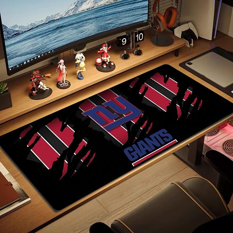 New York Giants Mouse Pad Large Gaming Table Cushion Nonslip Laptop Tablet Big Mousepad Xxl Mat Mini Pc Playmat With Lock Edge