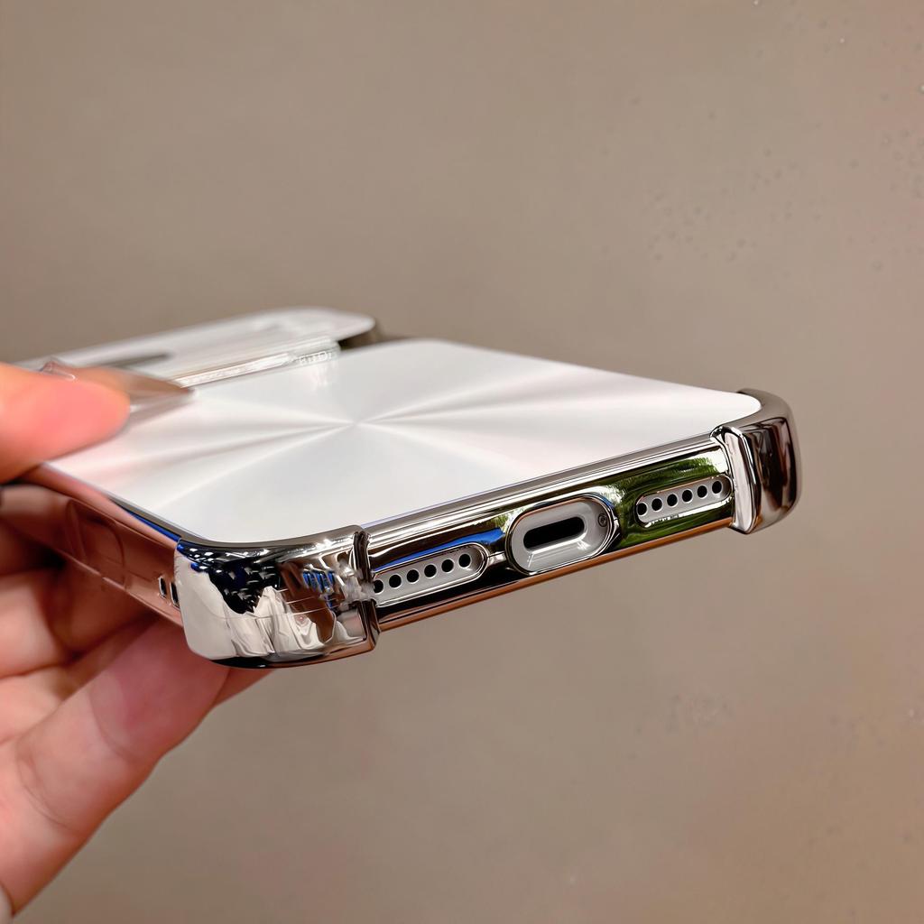 Гальванизированный чехол для iPhone 17 Pro Max: Чехол с узором «Аврора», Защитный чехол, устойчивый к падениям
