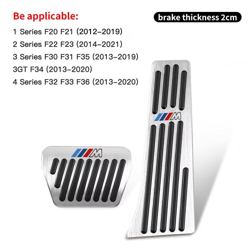 Motorcycle Sticker/BMW M Power Pedal Cover Aluminum Alloy Non-Slip Accessories For BMW M E90 E60 F30 F10 E39 E36 F20 G30 G20 X1 msvc59 hbrn5
