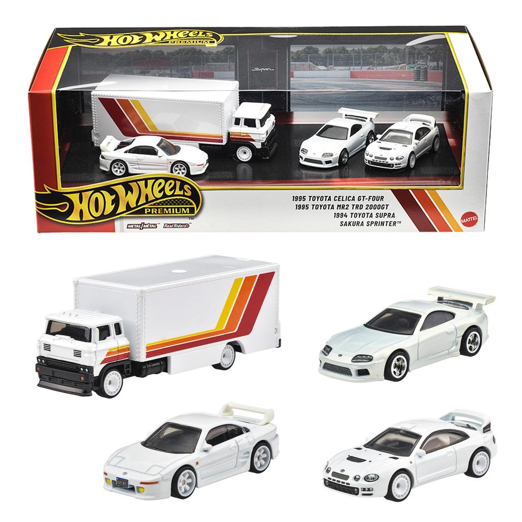 Hot Wheels Премиальный коллекционный набор Ассортимент Набор спортивных автомобилей Toyota 4 миниатюрные машинки Возраст Белый - - 3+ - GMH39-987G