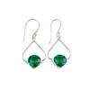 Chrome Diopside Gemstone 925 Sterling Silver Jewelry Handcrafted Earrings 1.80" EE-33-4