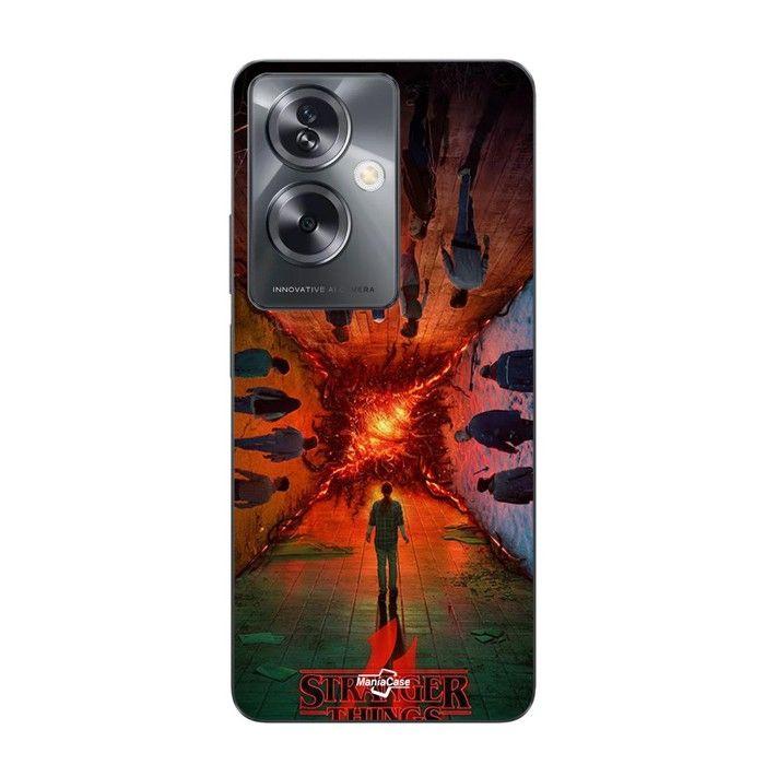 Coque de téléphone - MANIACASE - Oppo A79 5G - Silicone TPU - Noir - Série Stranger Things Billy