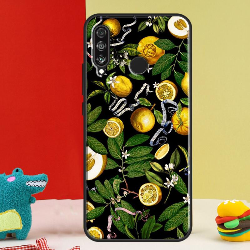 Чехол Tropical Summer Fruit Lemon для Huawei Nova 12s 12i 11i 8i 9 10 SE Y91 Y90 Y60 Y70 Y72 Y61 P20 P40 P30 Lite P60 Pro