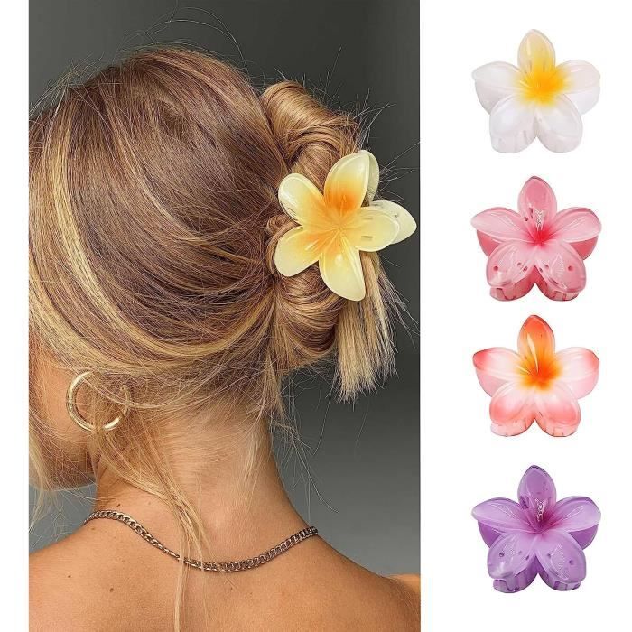 Pinces à cheveux - Lot de 4 - Fixation forte - Antidérapantes - Pour cheveux épais - 8x4 cm