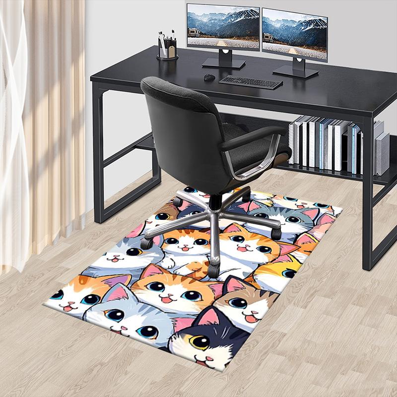1 шт. кошачий ковер Extra Large, нескользящий ковер для пола, Office, семьи, студии, большой ковер для помещений, яркий акцент