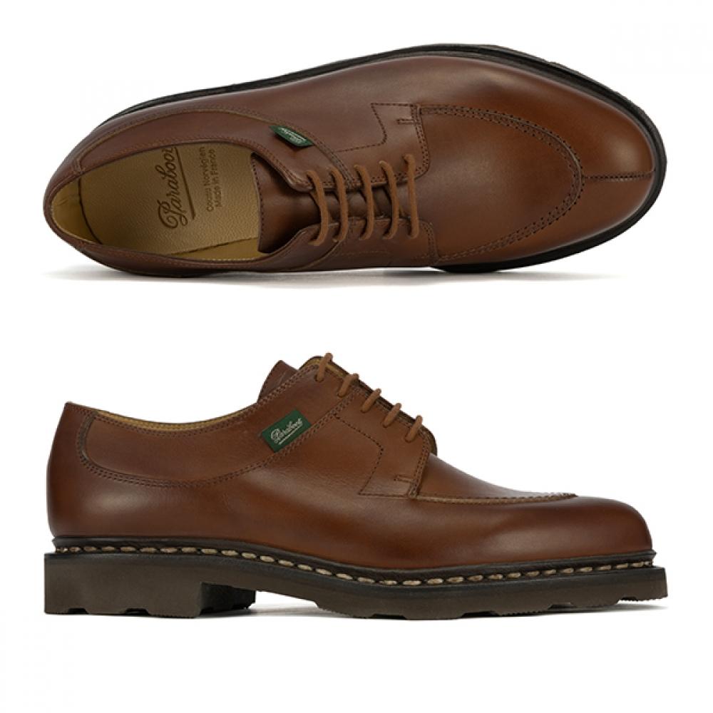 Paraboot Derby Shoes Loafer Split Toe Marron 7051 11