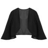 Womens 3/4 Sleeve Chiffon Cardigan Bolero Elegant Summer Ladies Wedding Wraps Shrug Bridal Shawl Evening Cover Up