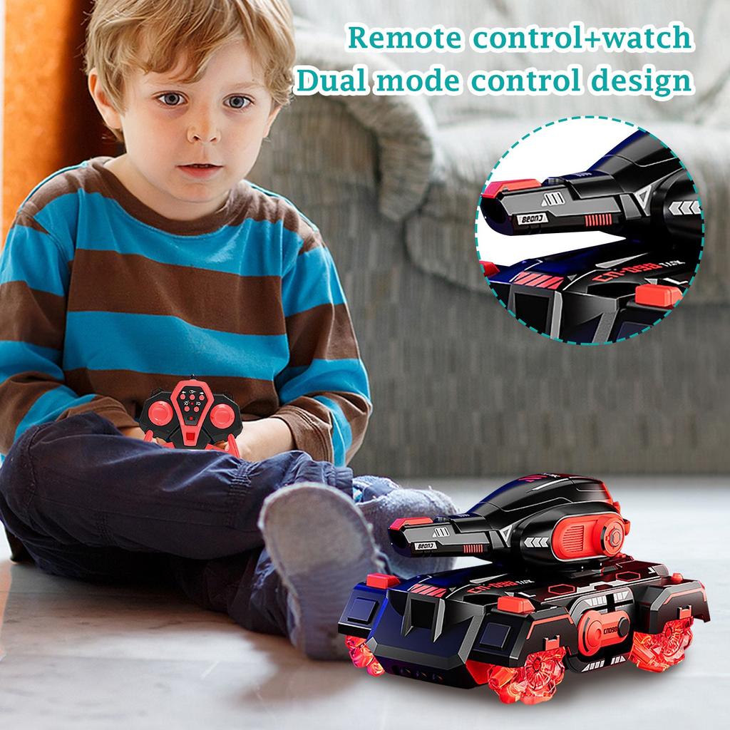 Пульт дистанционного управления Водяная бомба Танк Машина может чувствовать жесты Пульт дистанционного управления Автомобильные фары Мальчик Трюковая Машина Детские Игрушки