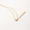 1pc Women Elegant and Exquisite O-chain 26 Letter Necklace Pendant, Golden Minimalist Necklace