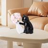 Cat Statue Cat Pushing Vase Unique Flower Holder Kitten with Tilted Flower Vase  Home Decor