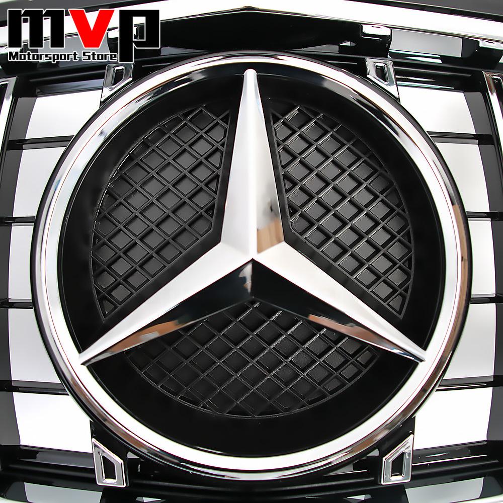 TXVBT1 Hot 2026 New For Benz Chrome GTR Style Upper Grille With Silver OE Style Badge Star Emblem Logo For Mercedes Benz CLS-Class W218