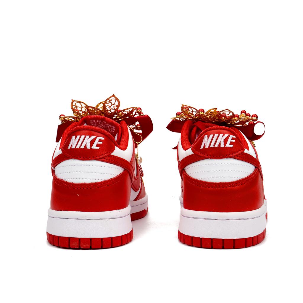 Nike Dunk Heart To Heart Non slip Lightweight Low top Skateboard Shoes Women's Red FB9109-119(Team900-)