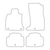 [BLM]KI031 red - Set of velour floor mats to fit Kia Stinger 4x4 2017- - red trim