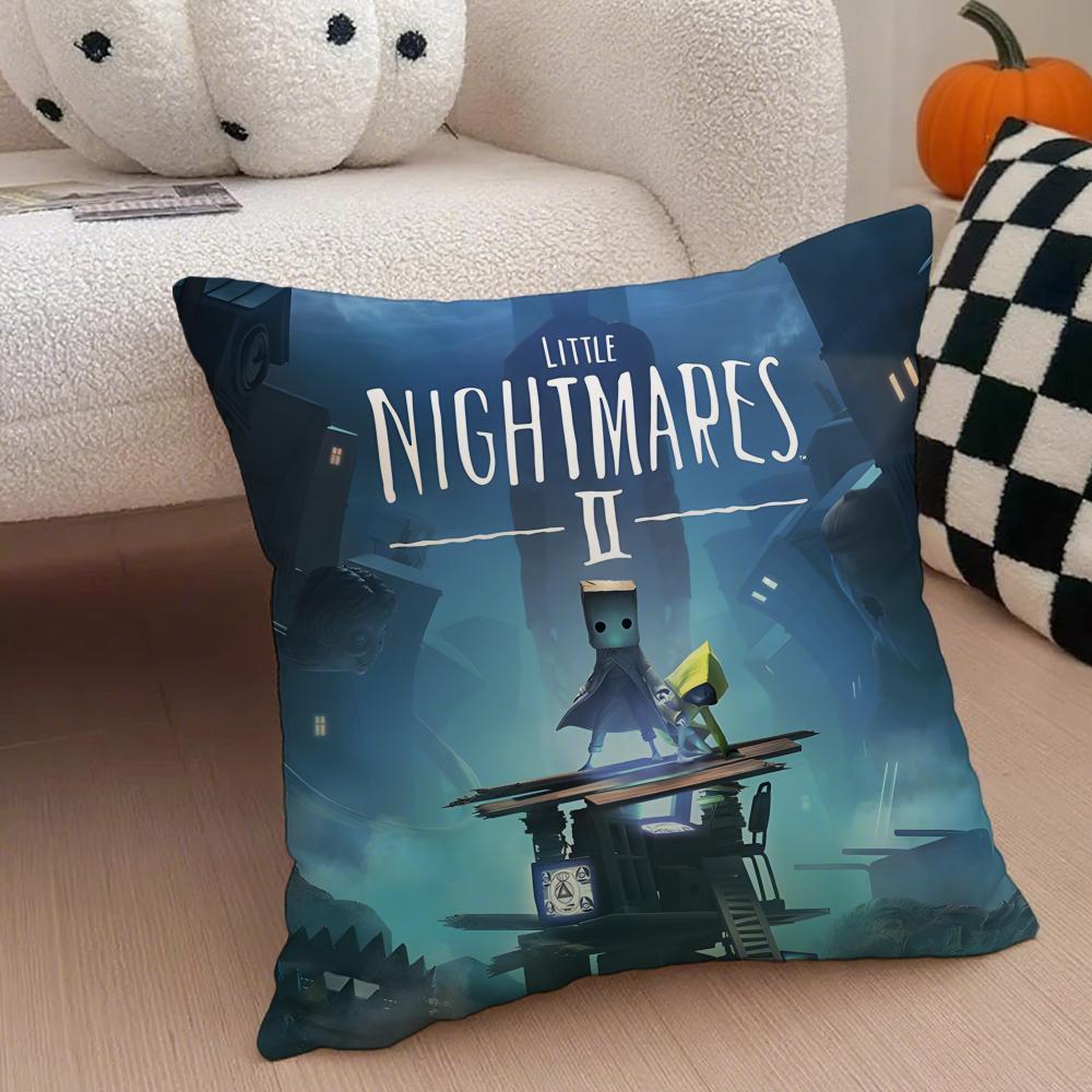 Триллер ИГРА LLittle Nightmares Наволочка Чехол для подушки-плед Скрытая пуговица Прочный полиэстер Подушка на стул