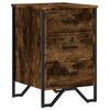 VidaXL Table de chevet chêne fumé 40x41x60 cm bois d'ingénierie, table d'appoint, armoire de lit, table d'appoint pour la 848526