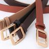 Leather Gold Silver Vintage Waistband Metal Waist Chain Belt Women Ladies Fashion Charm Belt