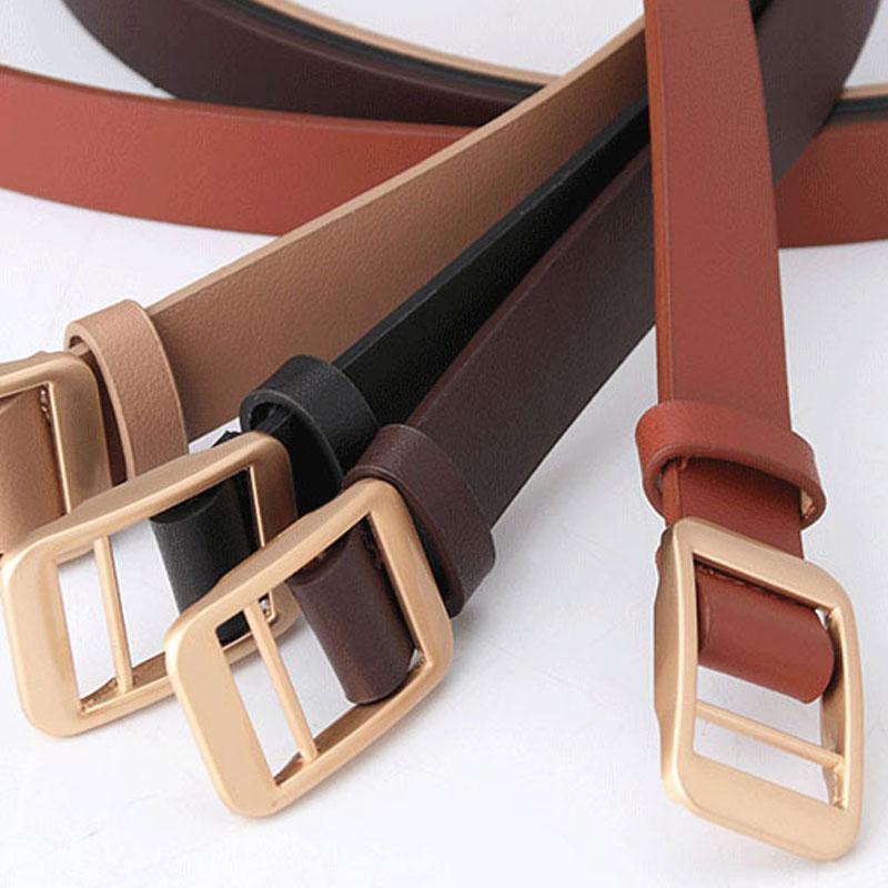 Leather Gold Silver Vintage Waistband Metal Waist Chain Belt Women Ladies Fashion Charm Belt