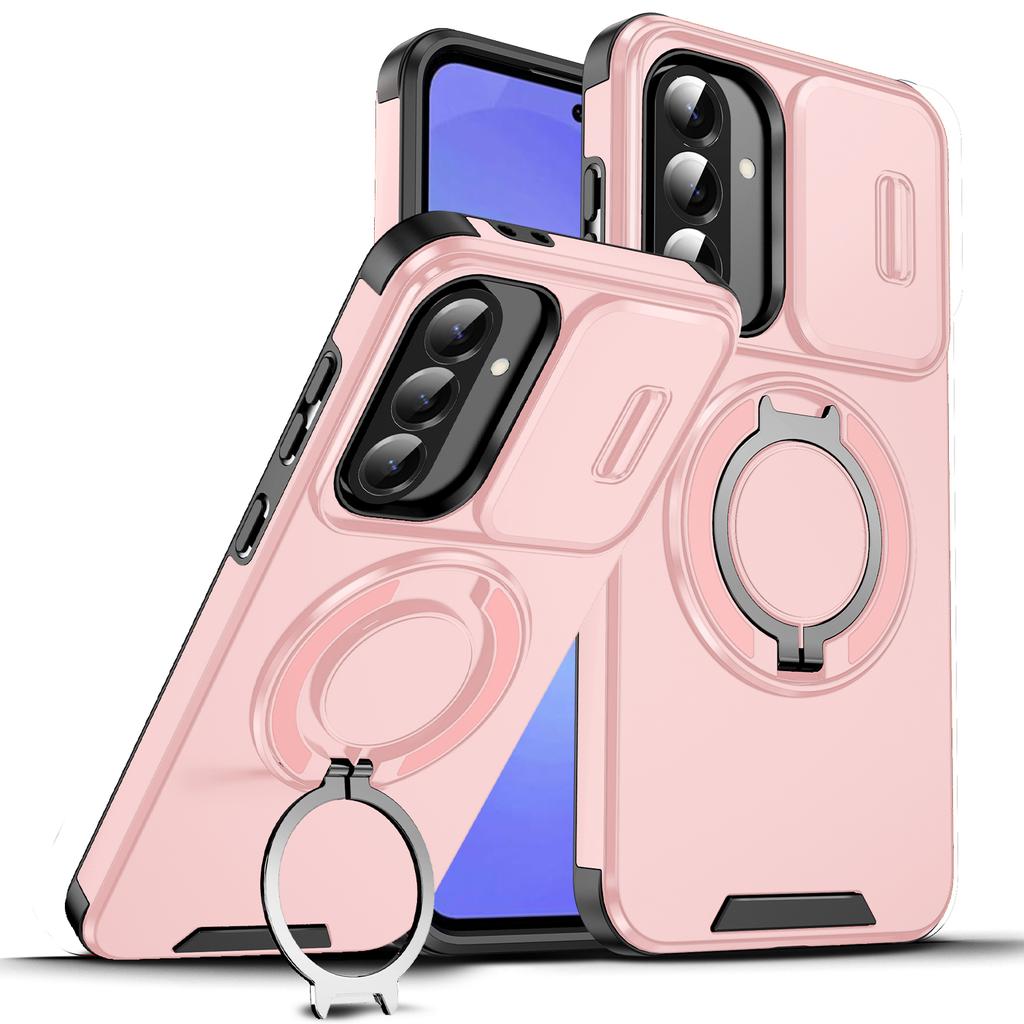 Чехол-подставка с магнитным кольцом для Samsung Galaxy A14 A15 A16 A17 A54 A04S A05S A25 A35 A55 A26 A36 A56 A13 5G TPU Пластиковая задняя крышка