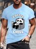 Coffee Chill Panda Enjoying Time T Shirts Men Women Short Sleeve Oversize T Shirt Loose Summer Tee Clothes Casual Fashion Tops