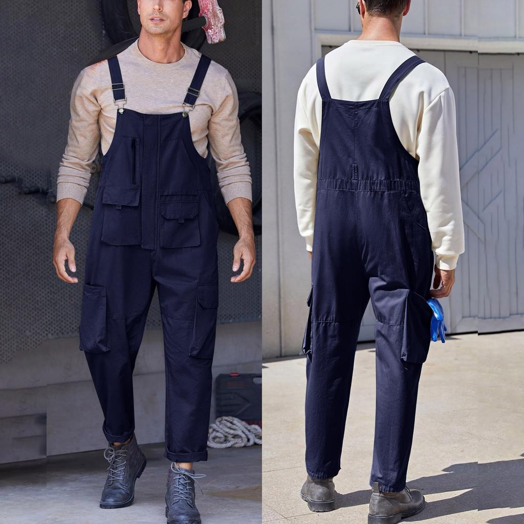 Men Overalls Bib Overall For Mens Work Dungarees Unisex Workwear Romper Oversized Jumpsuit